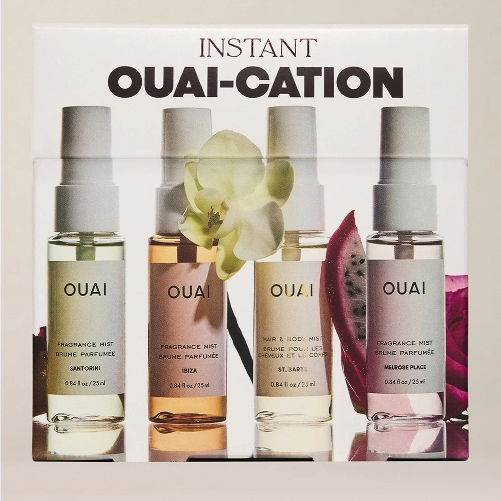NIB OUAI Ibiza Hair and Body Mist 0.84 Fl Oz. Travel Size.